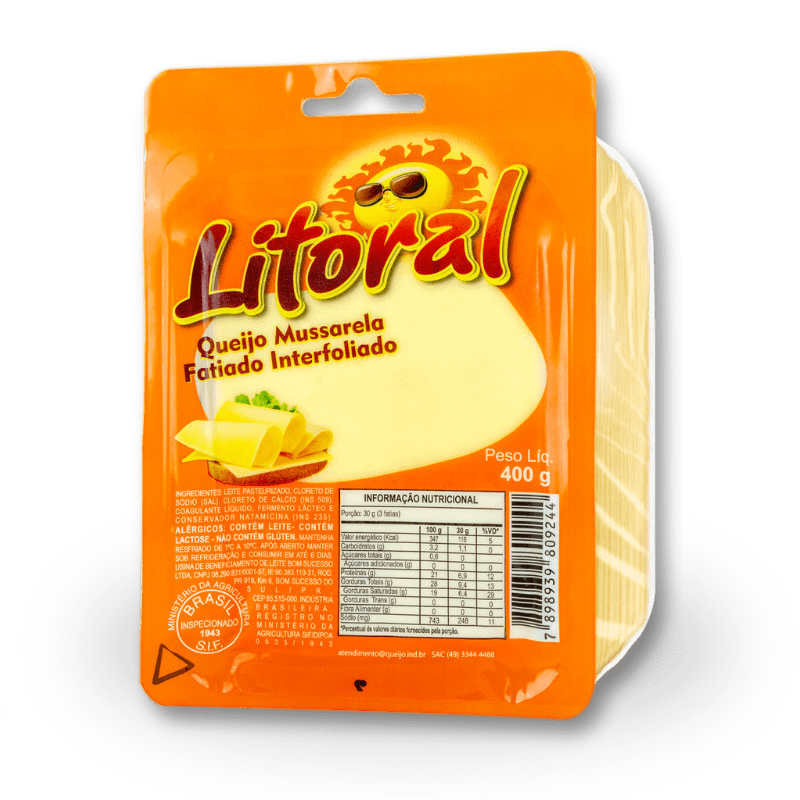 Queijo Mussarela Fatiado Queijo Mussarela Fatiado