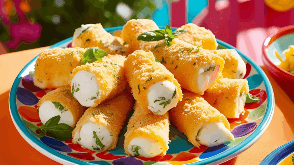 aperitivos com queijo mussarela
