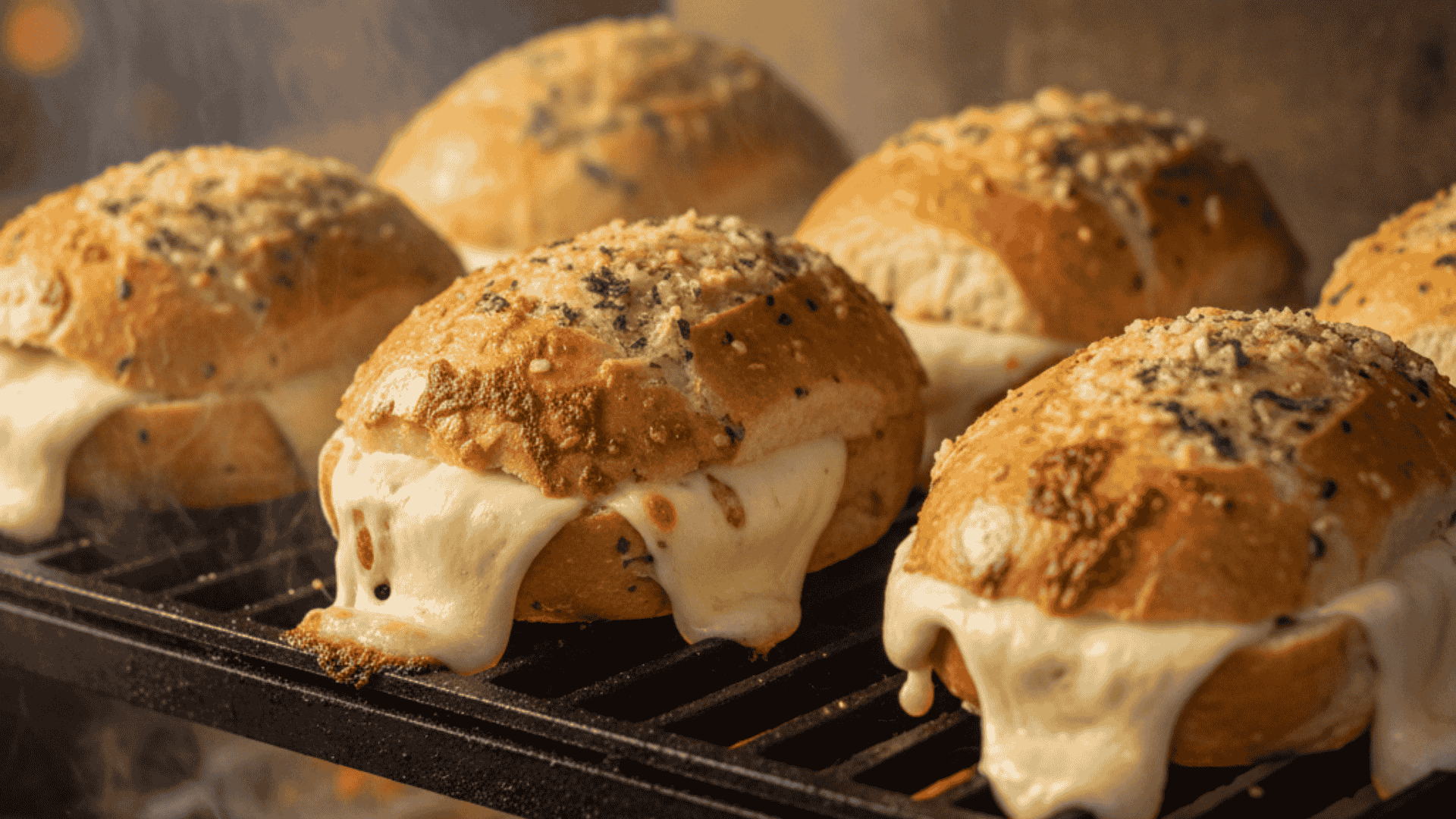 Pão de alho recheado com queijo mussarela - Litoral Laticínios