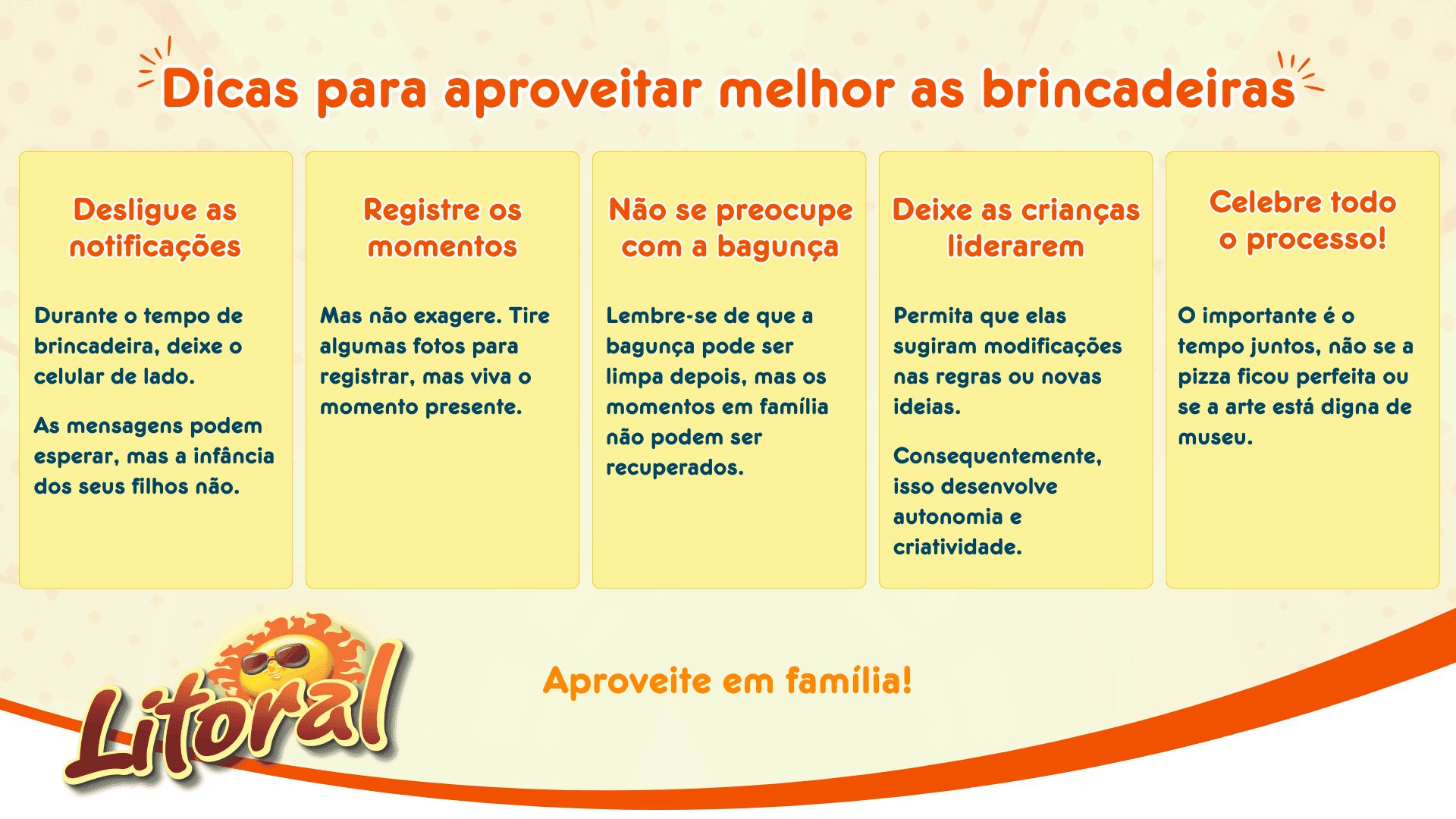 Dicas para aproveitar melhor as brincadeiras de criança