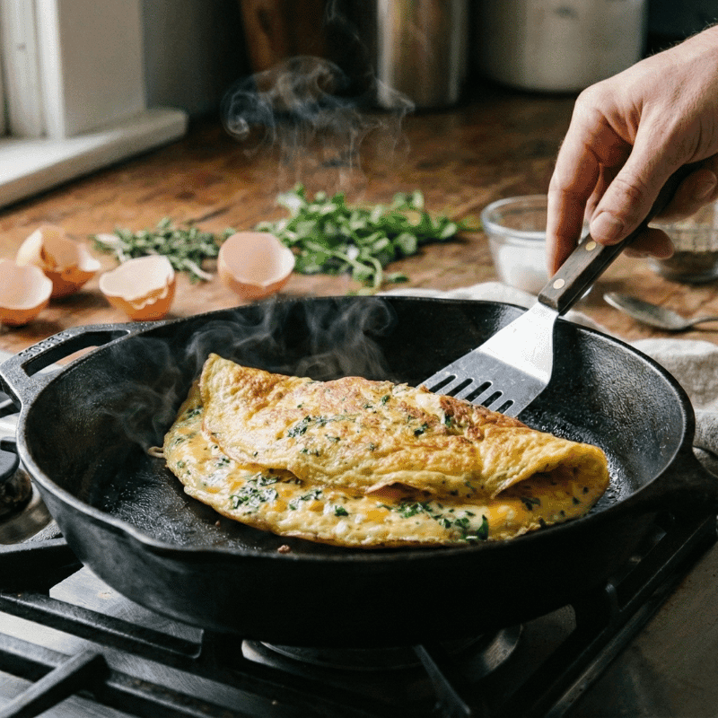 Omelete Leve com Mussarela Omelete Leve com Mussarela